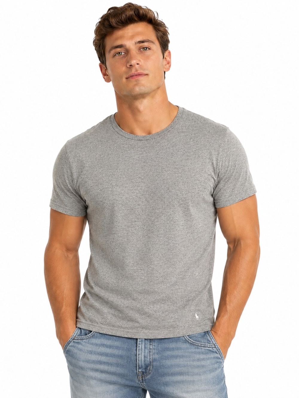 Polo by Ralph Lauren Heather Gray Crew Neck Short Sleeve Tee